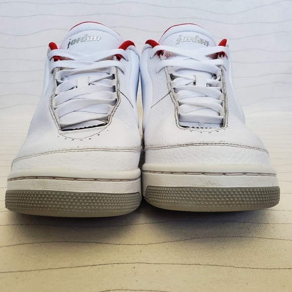 Nike Mens Air Jordan 3 Retro BIG FUND Silver Gire Red Cement Sz 10.5, BV6273-100 - Picture 4 of 11